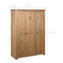 Maison Madeleine -  3Door Wardrobe 118x50x171.5 cm Pine Panama Range